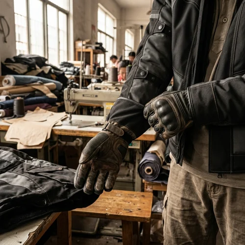 Gloves with an over-jacket cuff sealing over the sleeve