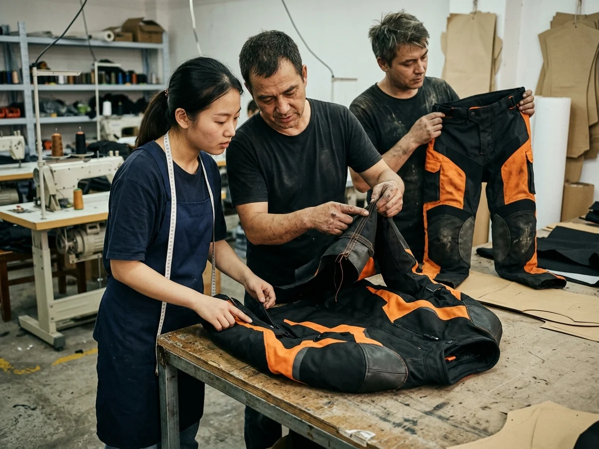 Family three: textile and leather jackets, touring shell and gloves