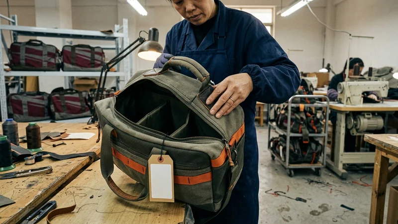 One bag per rider with the roster line on the label