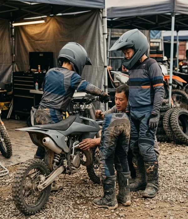 Youth rider at round one in the size now, and at the last round in the next size